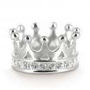 Crown of my Heart, Kronen Ring aus Silber